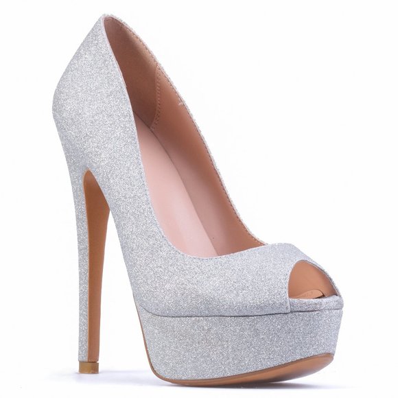 Petit Cadeau Shoes - Petit Cadeau Danielle - Classy Peep Toe Pumps, 6" Heels and 1.5" Platform NEW!